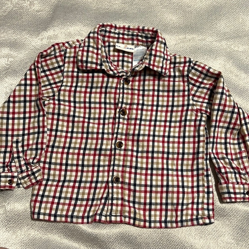 B. T. Kids Boys Toddler 24 Mos Long Sleeve Button Down
